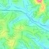 Mapa topográfico Candelária, altitude, relevo