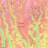 Mapa topográfico Shangri-La County, altitude, relevo