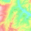 Mapa topográfico Nova Soure, altitude, relevo