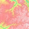 Mapa topográfico Cotaruse, altitude, relevo