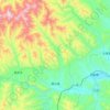 Mapa topográfico 潭头镇, altitude, relevo