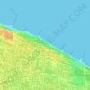 Mapa topográfico Pirambu, altitude, relevo