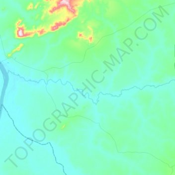 Mapa topográfico Rio Formiga, altitude, relevo
