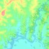 Mapa topográfico Faxina, altitude, relevo