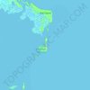Mapa topográfico East Caicos, altitude, relevo
