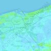 Mapa topográfico Dunkirk, altitude, relevo