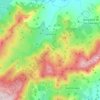 Mapa topográfico Canencia, altitude, relevo