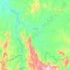 Mapa topográfico Paranã, altitude, relevo