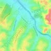 Mapa topográfico Aricanduva, altitude, relevo