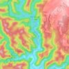 Mapa topográfico Mangrove Creek, altitude, relevo