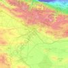 Mapa topográfico Téhéran, altitude, relevo