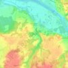 Mapa topográfico Saint-Aignan-le-Jaillard, altitude, relevo