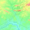 Mapa topográfico Cabrobó, altitude, relevo