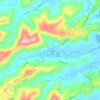 Mapa topográfico Bilambil, altitude, relevo