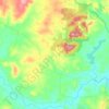 Mapa topográfico Baw Baw, altitude, relevo