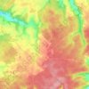 Mapa topográfico Arces-Dilo, altitude, relevo