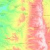 Mapa topográfico São Miguel do Tapuio, altitude, relevo