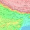 Mapa topográfico Ganges, altitude, relevo