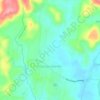 Mapa topográfico Campo Grande, altitude, relevo