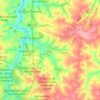Mapa topográfico Talhado, altitude, relevo