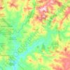Mapa topográfico Caldazinha, altitude, relevo