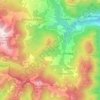 Mapa topográfico Cerano d'Intelvi, altitude, relevo