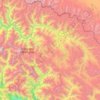 Mapa topográfico Shey Phoksundo, altitude, relevo