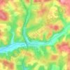 Mapa topográfico Saint-Denis-Catus, altitude, relevo
