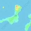 Mapa topográfico Kanaga Island, altitude, relevo