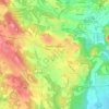 Mapa topográfico Olgiate Comasco, altitude, relevo