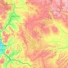 Mapa topográfico Wasatch County, altitude, relevo