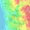 Mapa topográfico São Félix da Marinha, altitude, relevo