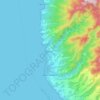 Mapa topográfico Vieux-Habitants, altitude, relevo