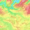 Mapa topográfico Koerich, altitude, relevo