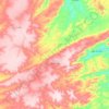 Mapa topográfico Altaneira, altitude, relevo