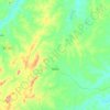 Mapa topográfico Milhã, altitude, relevo