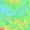 Mapa topográfico Mourioux-Vieilleville, altitude, relevo