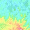 Mapa topográfico Bocaina do Sul, altitude, relevo