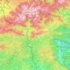Mapa topográfico Ripollès, altitude, relevo