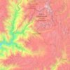 Mapa topográfico Cajatambo, altitude, relevo