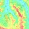 Mapa topográfico Sousmoulins, altitude, relevo