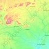 Mapa topográfico Lugela, altitude, relevo