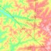 Mapa topográfico Matão, altitude, relevo