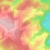 Mapa topográfico Oberwies, altitude, relevo