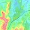 Mapa topográfico Engenho Nogueira, altitude, relevo