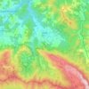 Mapa topográfico Oñati, altitude, relevo