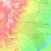 Mapa topográfico Los Alamos County, altitude, relevo