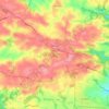 Mapa topográfico Plonéis, altitude, relevo