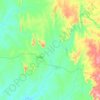 Mapa topográfico Porto Alegre do Tocantins, altitude, relevo