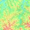 Mapa topográfico São Brás do Suaçuí, altitude, relevo